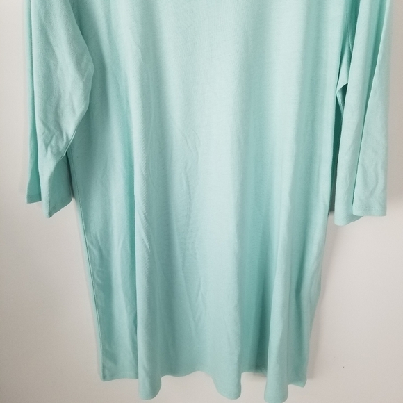 NWT J. Jill Pure Jill Ballet Sleeve A Line Tunic Size XL Eggshell Blue Stretchy - Picture 2 of 11